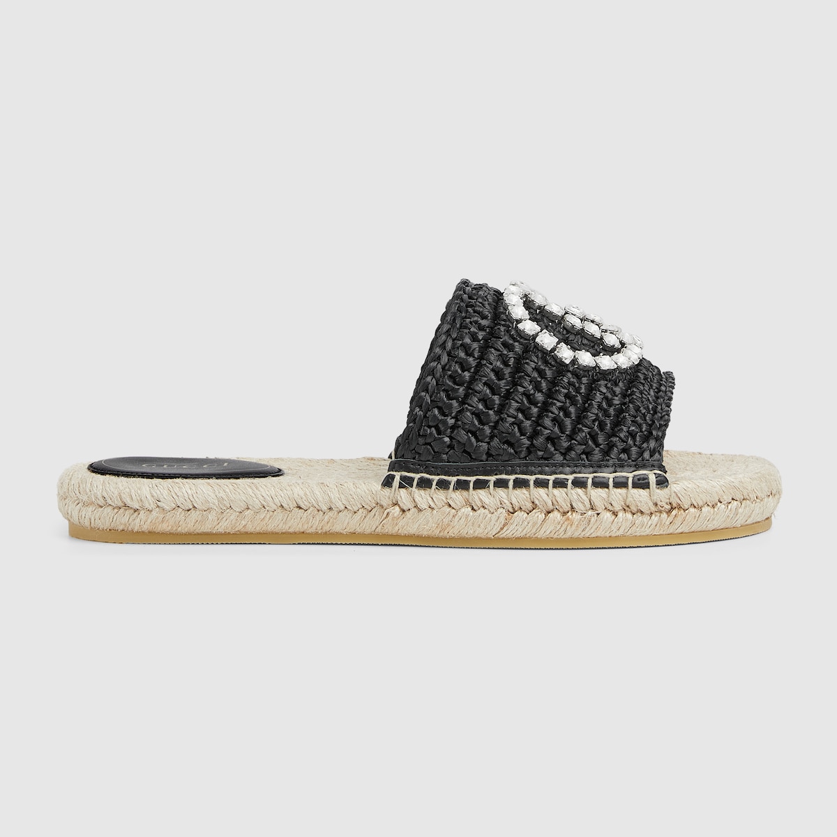 Gucci Women’s espadrille with crystal Interlocking G - Image 1